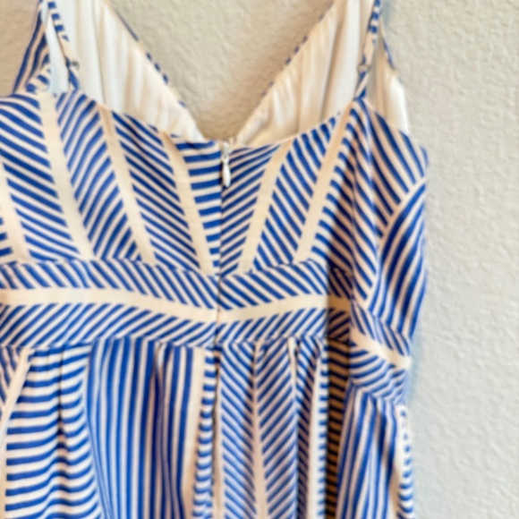 Lush For Lulu's Blue Striped Dress Medium - Picture 8 of 8